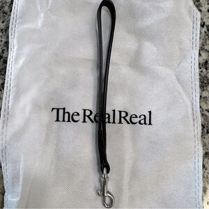 Saint Laurent - Leather Wristlet Strap - Black & Silver